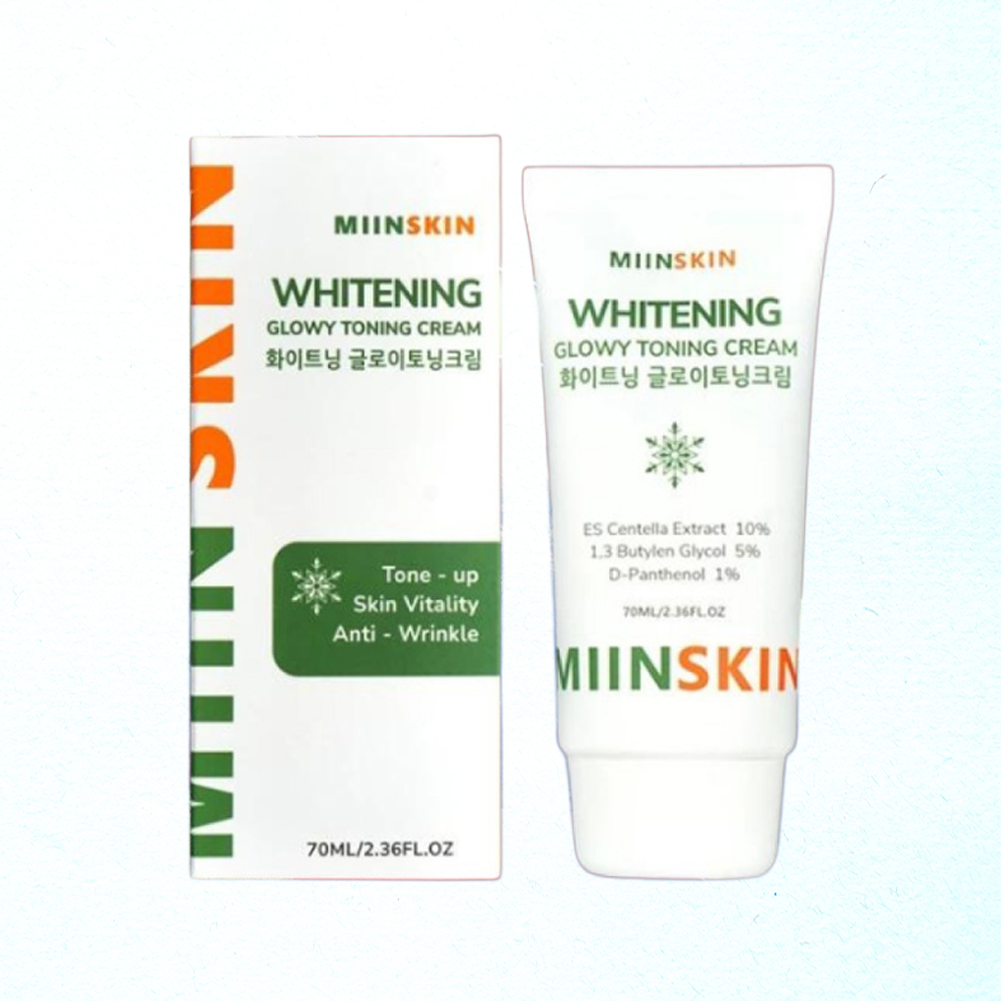 Kem Dưỡng Trắng Da Nâng Tone MIINSKIN - Whitening Glowy Toning Cream 70ml